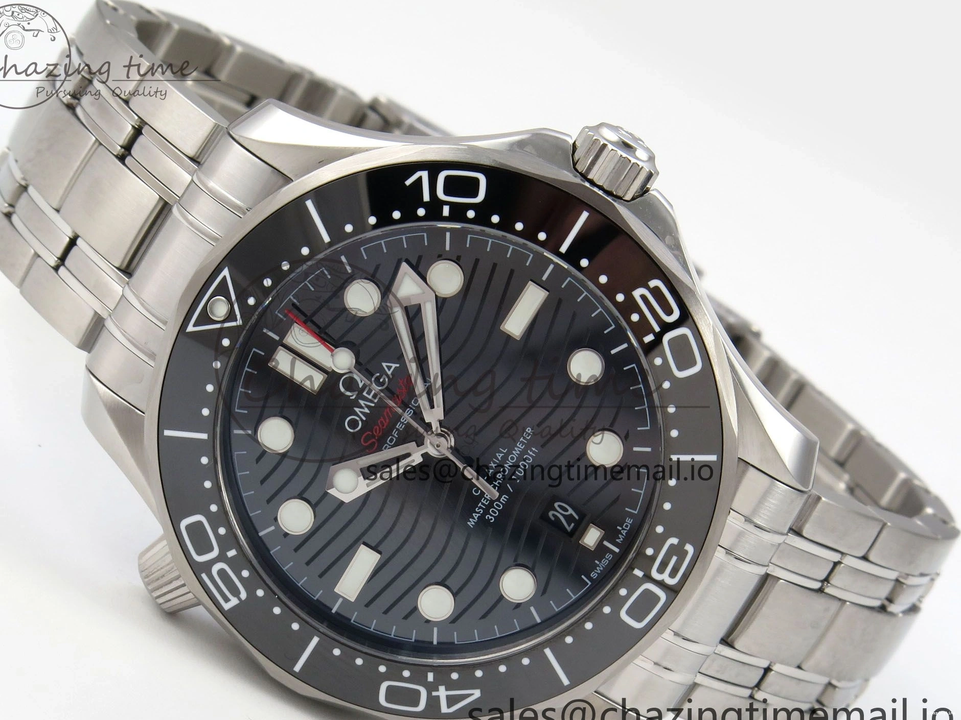 0515 Durable Seamaster Diver 300M Black Ceramic Bezel V4 VSF 1:1 Best Edition Black Dial On SS Bracelet Super Clone Asian 7653